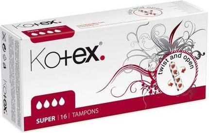 Actual product image Kotex Super tampons - Variant: 16 ks (16 x)