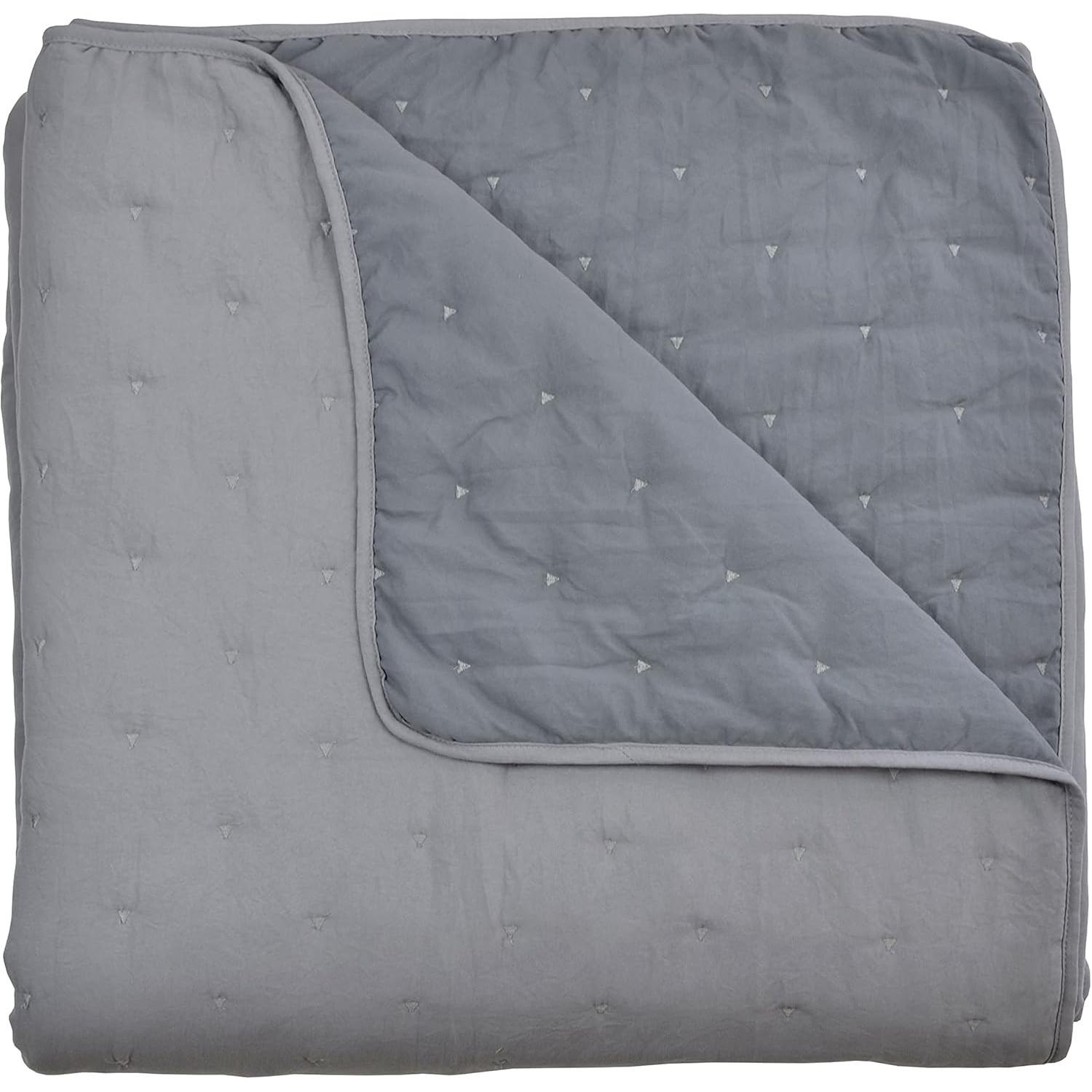 Pierre Cardin, Coperta, Bedspread (quilt) LORENA Anthracite Super king (3 Pieces) (270 x 270 cm)