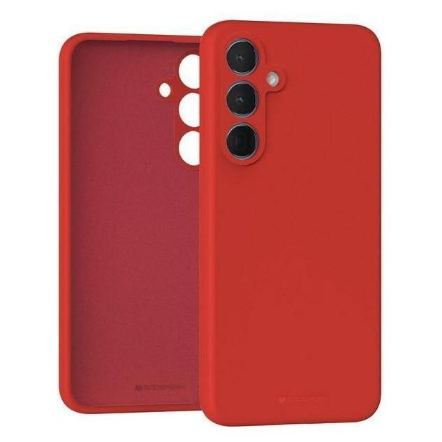 Mercury Rosso Silicone Sam A55 A556 Czerwony/ (Samsung Galaxy A55), Cover Smartphone,