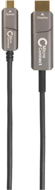 Actual product image MicroConnect USB3.1CHDMI15OP Video Cable Adapter 15 m USB Type-C HDMI Black (15 m, HDMI, 2.0)