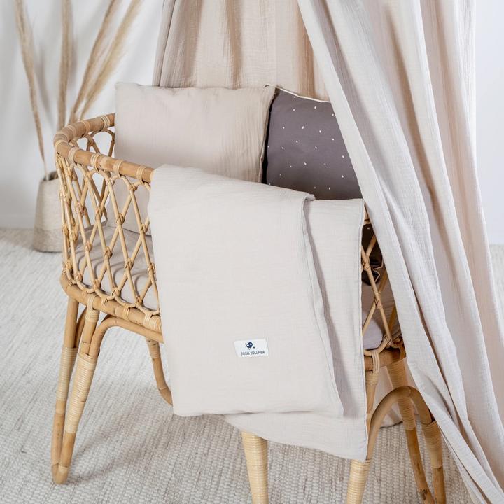 Productafbeelding Julius Zöllner Mousseline beddengoed, zand (80 x 80 cm, 35 x 40 cm)