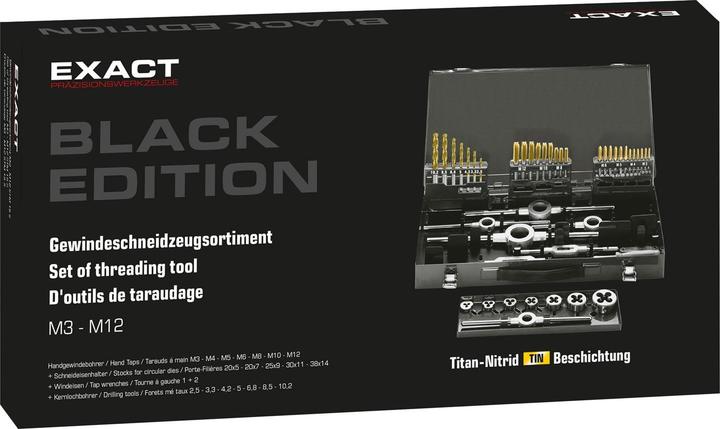 Produktbild Exact Black Edition Gewindesortiment STM15S M3-M12 HSS Spibo TiN - 10731BE