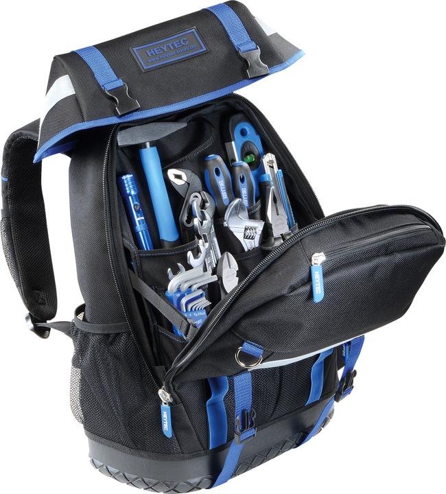 Actual product image HEYTEC Assembly tool assortment in rucksack, 92 pcs. (92 pieces)