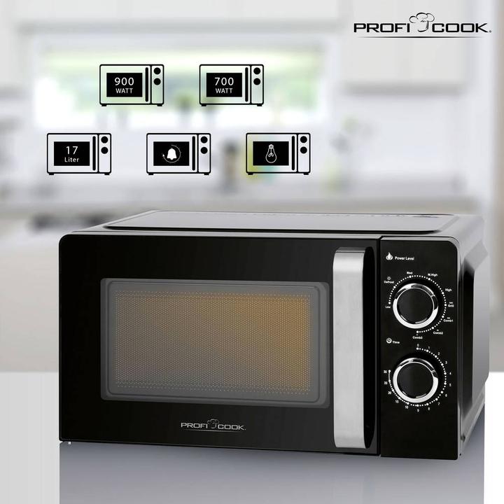 Immagine prodotto Bomann PC-MWG 1208 Arbeitsplatte Grill-Mikrowelle, Edelstahl (17 l)