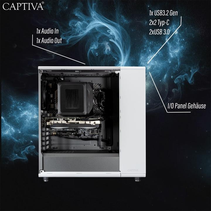 Actual product image Captiva PC Highend Gaming I92-801 (i7-14700KF/RTX5070 12GB GDDR7/SSD 1TB/16GB/WLAN/w/o OS) (1000 GB, 16 GB, Intel Core i7-14700KF, GeForce RTX 5070)