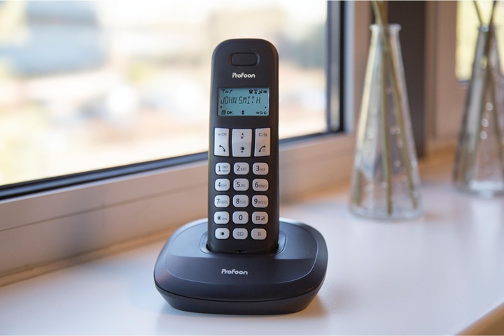 Produktbild Profoon DECT-Telefon PDX-1100 mit 1 Mobilteil, schwarz