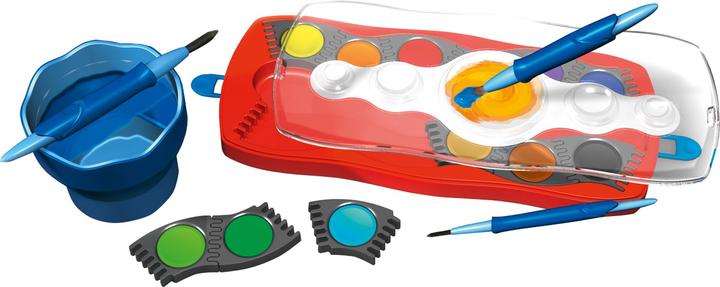 Actual product image Faber-Castell Gouache Connector paint box turquoise with 12 (12 ml)