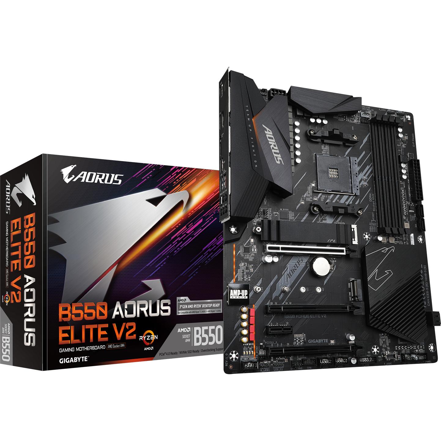 Gigabyte B550 AORUS Elite V2 (AM4, AMD B550, ATX), Mainboard