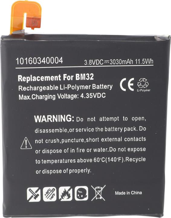 AccuCell Batterie Xiaomi 4, Leo, Mi4, Mi4 4G, Mi4W Batterie BM32