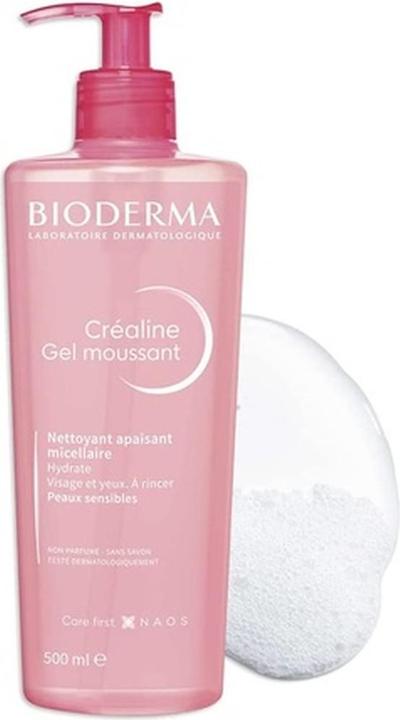 Actual product image Bioderma Créaline Foaming Gel 500ml (Cleansing Foam, 500 ml)