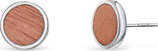 Produktbild Crystalp Stylish steel earrings with wood 40424.W1. E