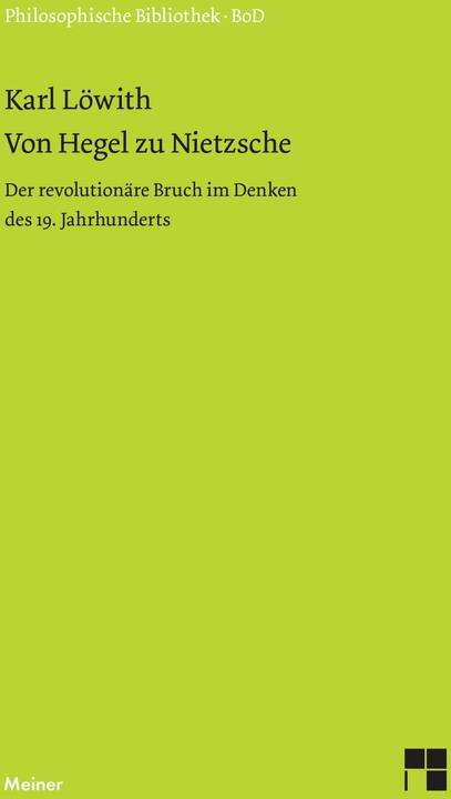 Produktbild Von Hegel zu Nietzsche (Deutsch, Karl Löwith, 2015)