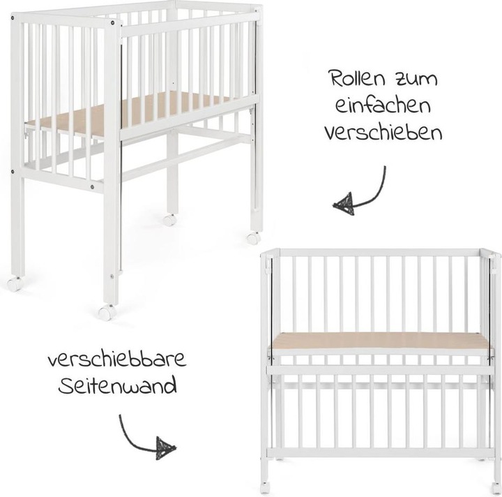 Actual product image Fillikid Side bed 7-piece complete side bed set