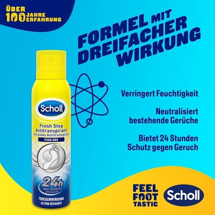 Produktbild Scholl Fuss Deo (Fussdeodorant & -puder, 150 ml)