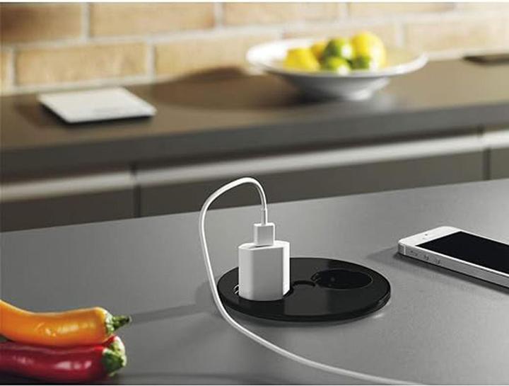 Image du produit BAC Twist 1x230V 1xUSB czarny mat