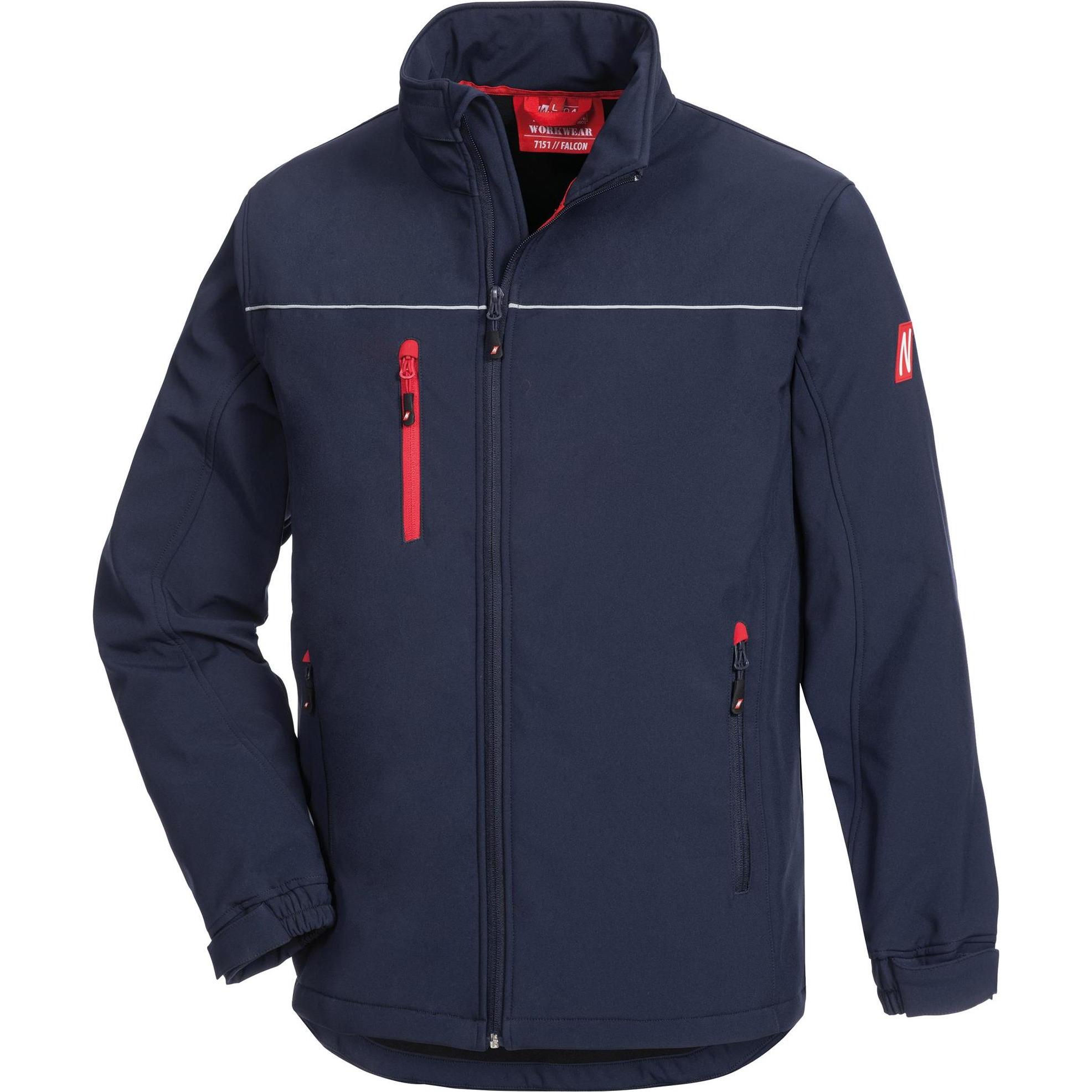 Nitras, Segnaletica di sicurezza, Giacca softshell da uomo "MOTION TEX LIGHT" blu taglia 2XL