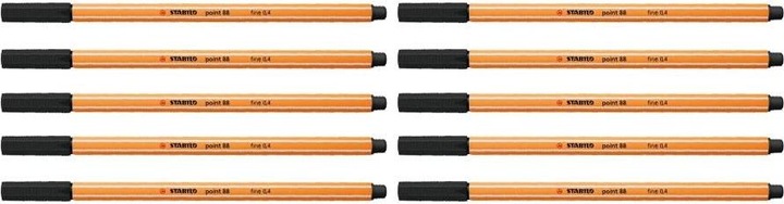 Actual product image STABILO point 88 Fineliner (Black, 10 x)