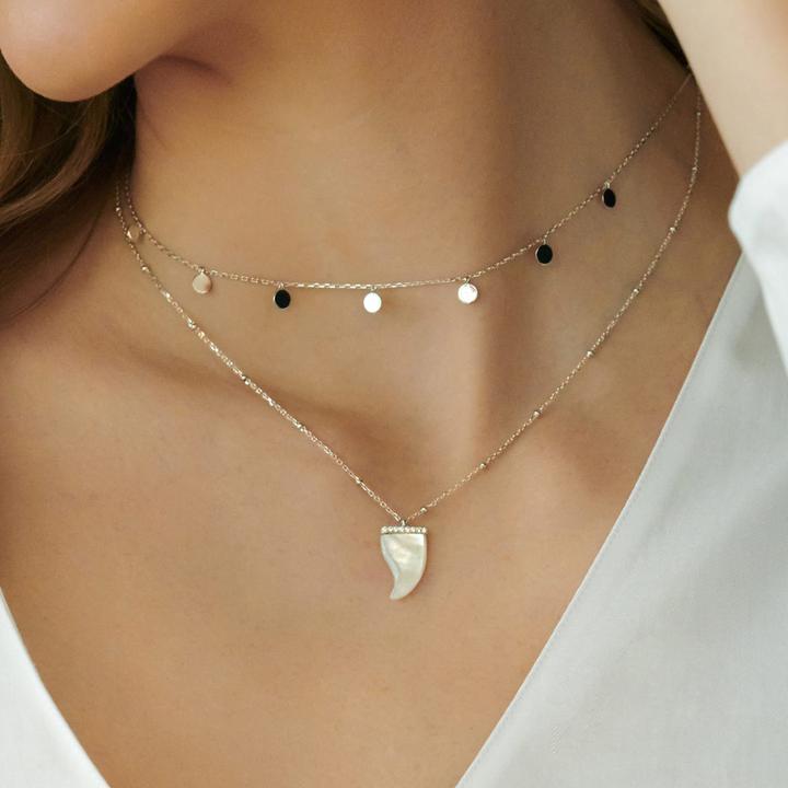 Immagine prodotto Xenox Collana di poesie di papaveri (Argento 925, 40 - 45 cm)