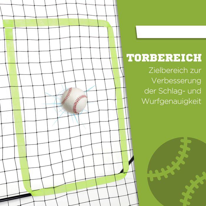 Immagine prodotto Swisshandel24 Baseball Rebounder, Tragebar Fussball Rebounder mit Schlag-Zone für Baseball