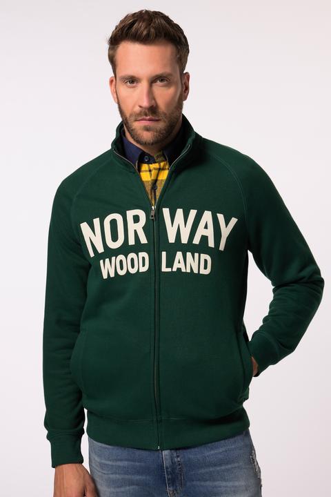 Actual product image JP1880 JP 1880 Sweatjacke, Stehkragen, Print (XL)