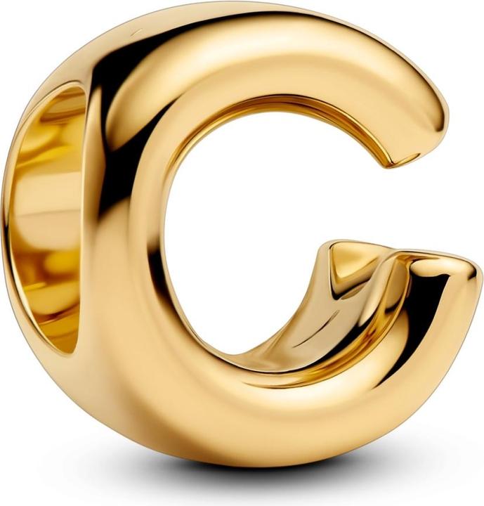 Image du produit Pandora Charm Lettre C Plaqué Or (Plaqué or, Métal)