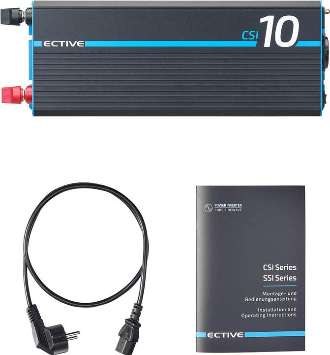 Image du produit Ective CSI 10 Sinus-Wechselrichter 1000W 24V mit Netzvorrangschaltung und Ladegerät (CH-Stecker)