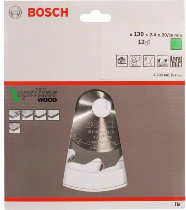 Actual product image Bosch Professional Zubehör PRO Wood circular saw blade, 130 x 2.4 x 20 mm