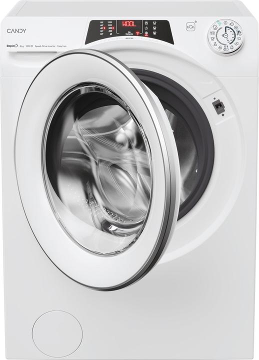 Candy Rapidα RO 1284DWMST/1-S Frontlader-Waschmaschine 8 kg 1200 U/min Weiss (8 kg, Links)