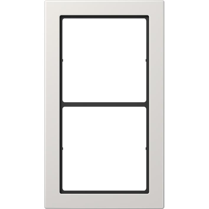 JUNG, Zubehör Schalterprogramm, Einbaurahmen 2f lgr glz LS / FLAT DESIGN FD982LG