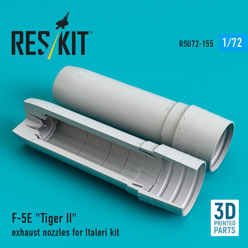 ResKit F-5E Tiger II exhaust nozzles for Italeri kit (3D Printed)