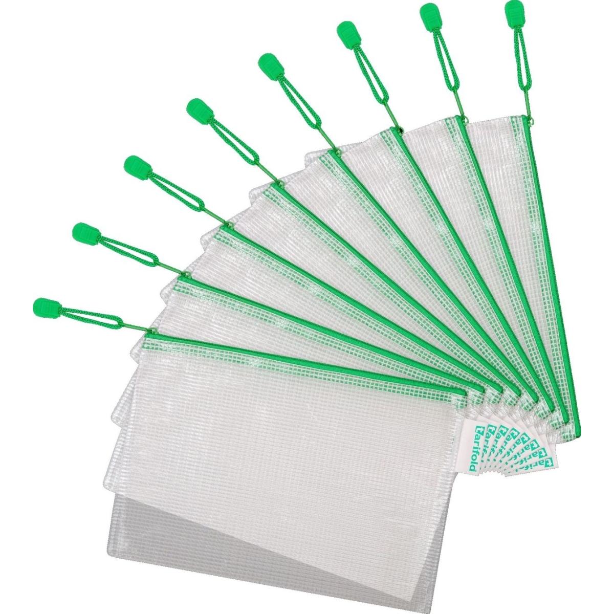 Tarifold, Mappe, Reissverschlusstasche PVC grün A5 235x165mm VE=8 Stück (A5, 8 x)