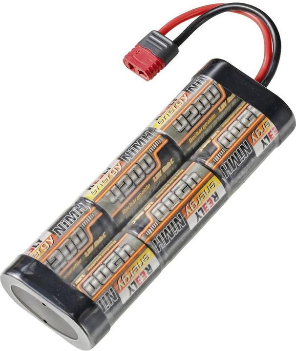 Actual product image Reely Model making battery pack (NiMh) 7.2 V 4200 mAh Number of cells: 6 Stick T-plug-in system (7.20 V, 4200 mAh)