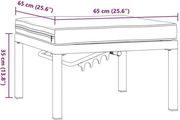 Produktbild vidaXL Gartenhocker