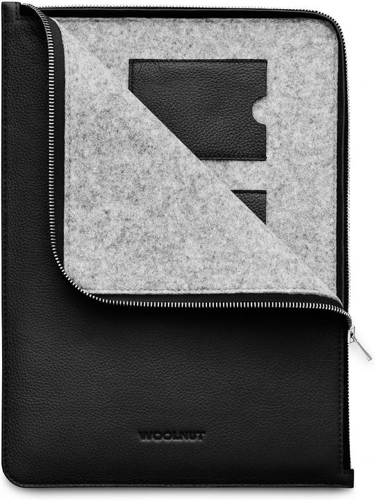 Immagine prodotto Woolnut Folio in pelle -suojatasku 13/14" MacBook, musta (Apple)