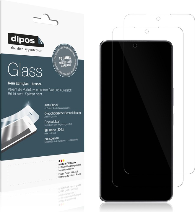 Actual product image Dipos Anti-Shock Screen Protector Clear (1 Piece, Cubot Max)