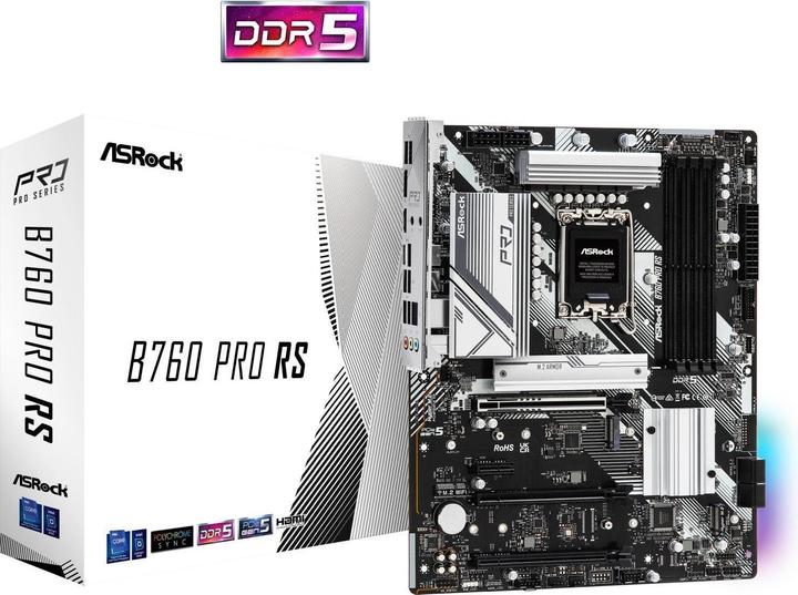 Actual product image AsRock B760 Pro RS (LGA 1700, Intel B760, ATX)