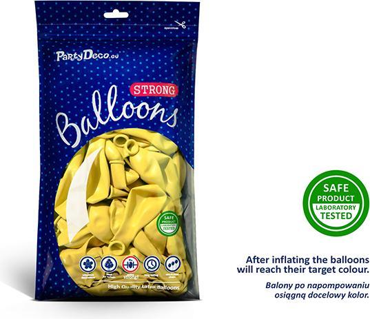 Produktbild Partydeco Strong Balloons 12cm, Pastel Lemon Zest (1 pkt / 100 pc.) (100x)