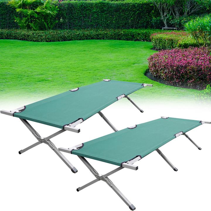 Produktbild Westerholt 2er-Set Feldbett klappbar, blau