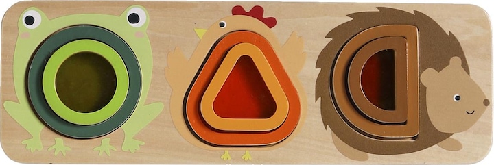 Immagine prodotto Vertbaudet Lavagna per bambini con figure di animali in legno FSC
