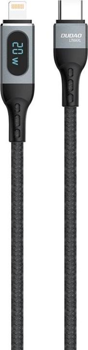 Dudao USB Type C - Lightning cable fast charging PD 20W 1m black (L7MaxL) (1 m, 20 W)