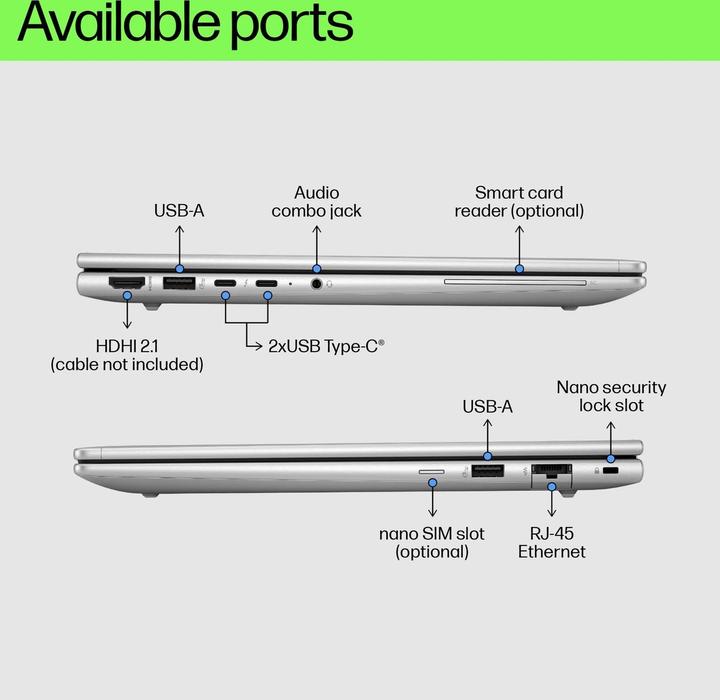 Actual product image HP 640 G11 (14", 512 GB, 16 GB, Eng. Int.)