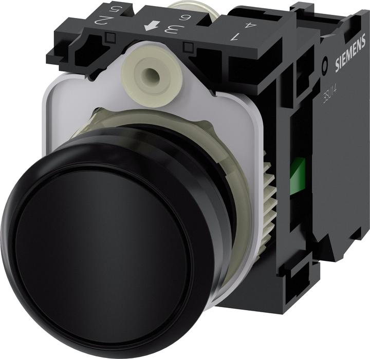 Produktbild Siemens Pushbutton, 22mm, plastic, black