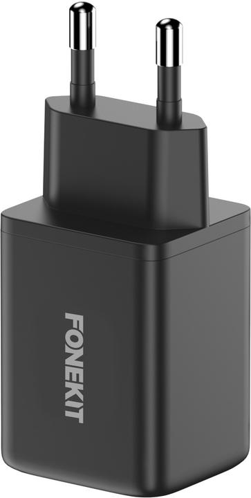 Image du produit FoneKit GaN PD 48W Charger, USB-C + USB-C, black (48 W)