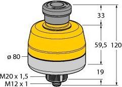 Produktbild Turck SSA-EB1PL-02ECQ5A Not-Aus-Taster IP65 1 St.