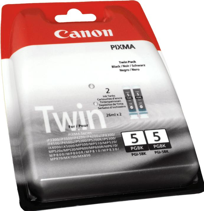 Actual product image Canon PGI-5BK 2er Pack (FC)