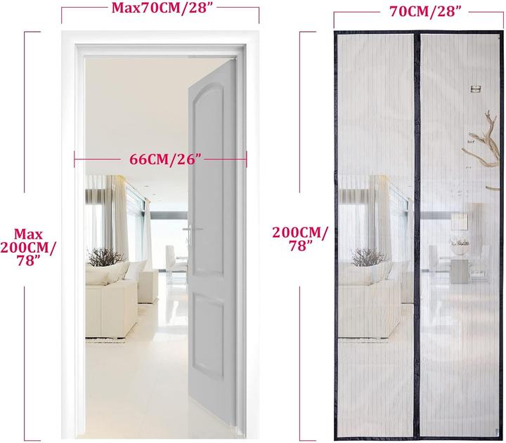 Produktbild Apalus Magnet-Fliegengitter (70 x 200 cm)