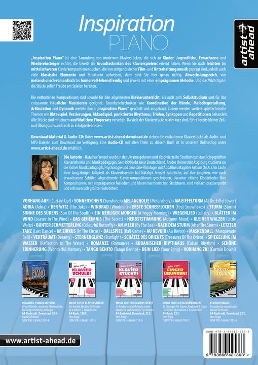 Produktbild Inspiration Piano (Deutsch, artist ahead, Nataliya Frenzel, 2019)