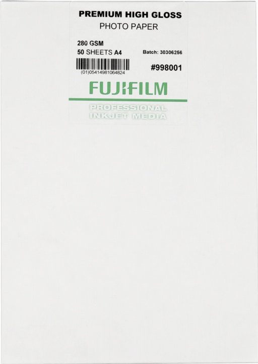 Fujifilm Premium High Gloss Paper 50 sheets A 4 280 g (280 g/m², 1 x)