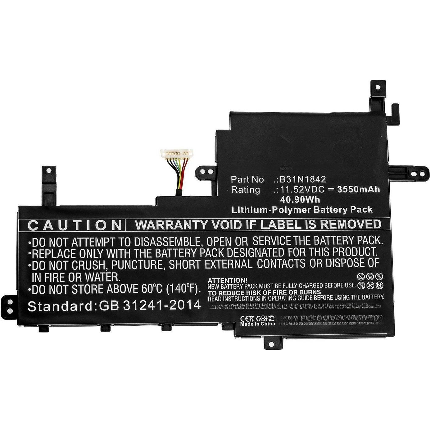 CoreParts Laptop Battery for Asus (3550 mAh), Notebook Akku