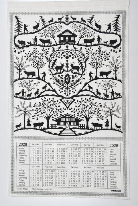 Actual product image Doerig Scherenschnitt Reinleinen 2026 19.2635 DE/FR 40x70cm (40 x 70 cm)